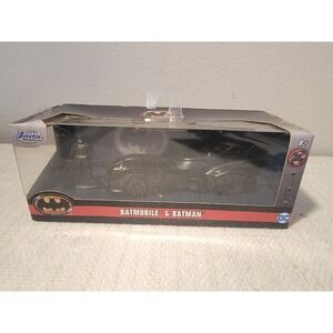 Jada Toys Batmobile & Batman 1:32 Die Cast 1989 Age 8+ New Open Box